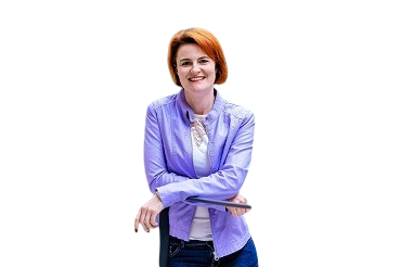 Caroline Schmitt, coach carrière professionnelle, souriante et confiante